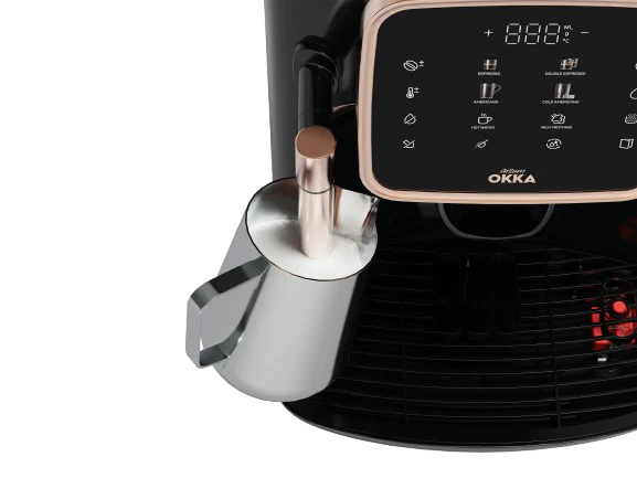 ARZUM OKKA OK0030 AUTOMATIC ESPRESSO MACHINE (With steam nozzle) Black - copper - Image 4
