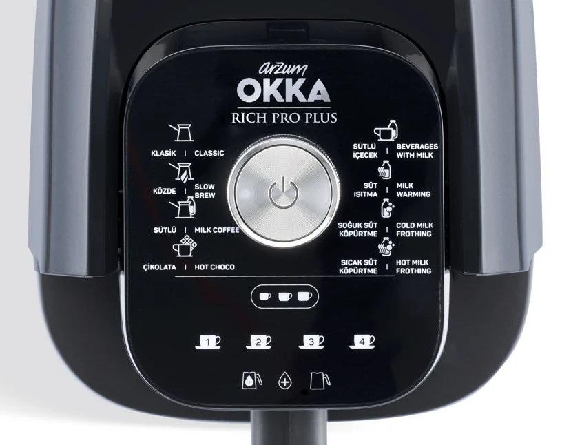 Arzum Okka Rich Pro Plus Turkish Coffee Maker with Water Tank OK0038-05 Chrome - Image 7