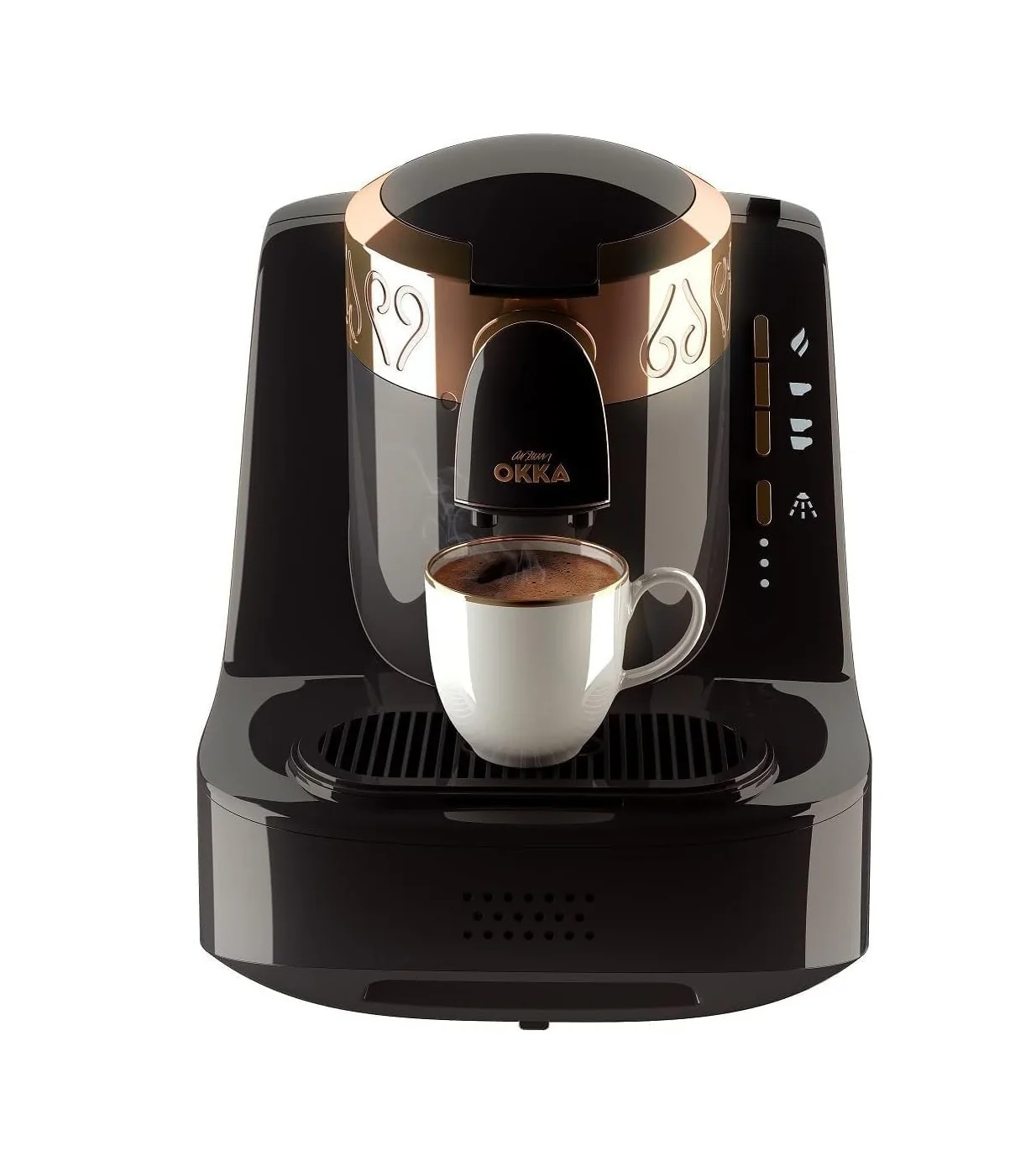 ARZUM OKKA TURKISH COFFEE MACHINE OK001 Black/Copper+ARZUM AR2092 GRILETTO PRO ELECTRICAL GRILL Free Gift - Image 3