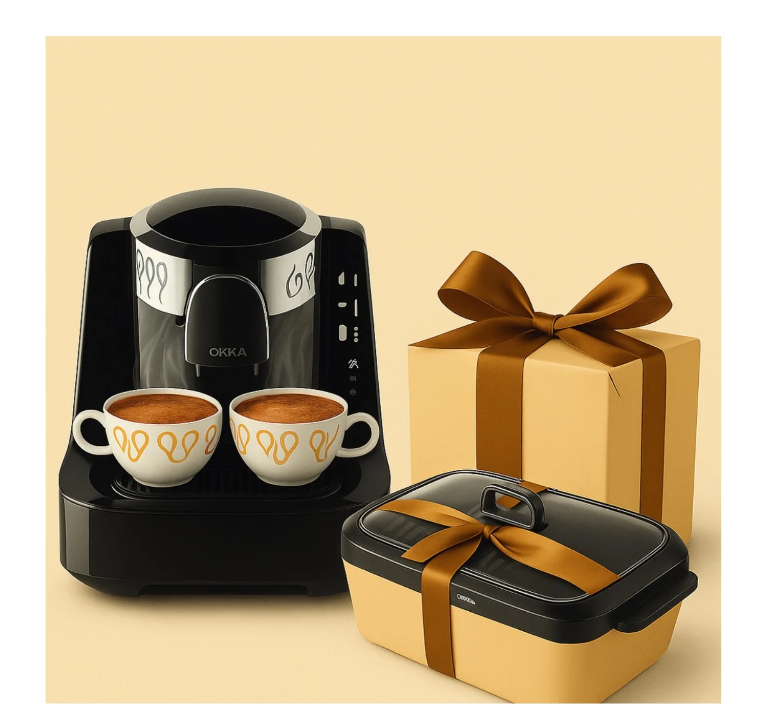 Arzum OKKA turkish coffee machine OK002 Black/Chrome+ARZUM AR2092 GRILETTO PRO ELECTRICAL GRILL Free Gift - Image 2