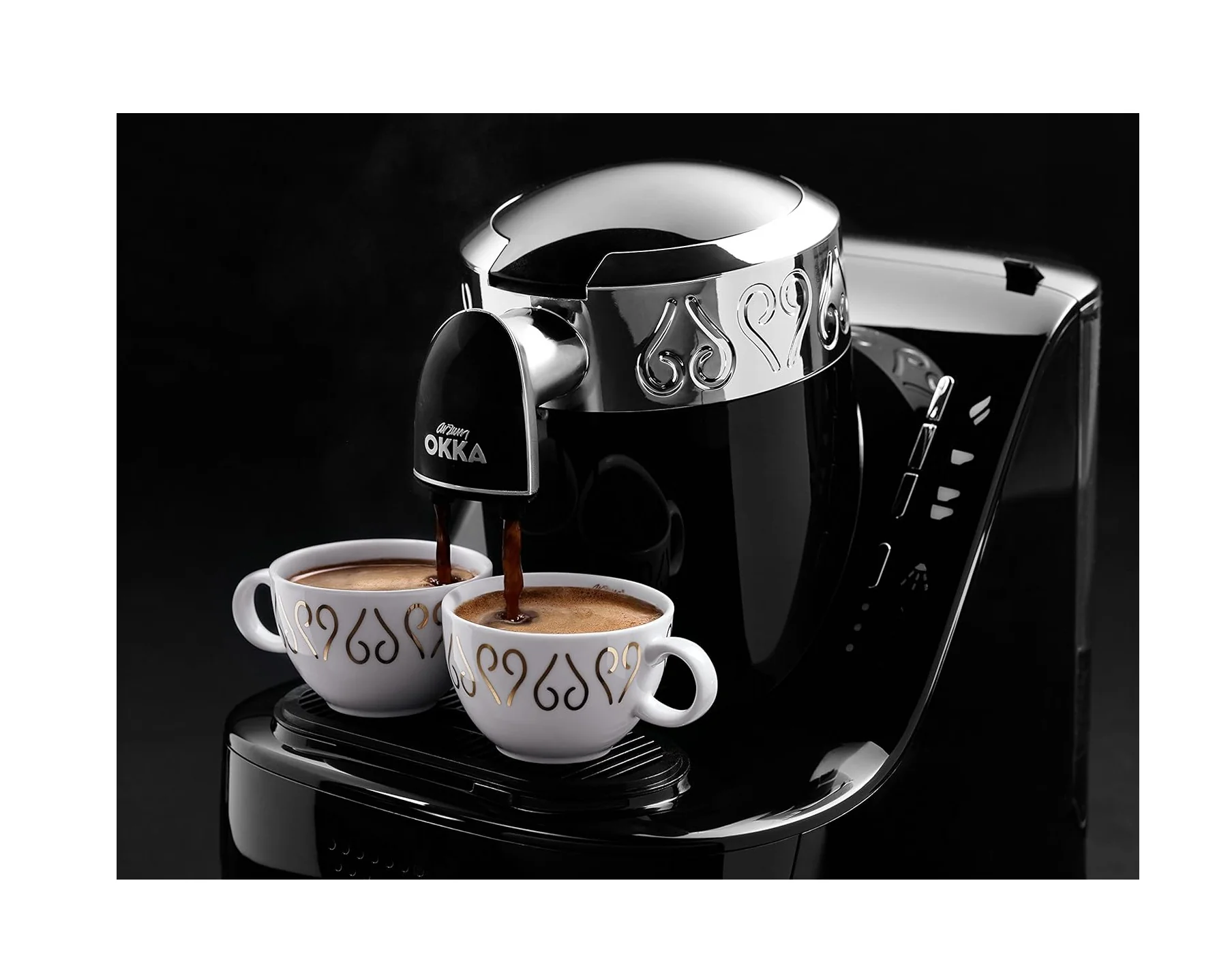 Arzum OKKA turkish coffee machine OK002 Black/Chrome+ARZUM AR2092 GRILETTO PRO ELECTRICAL GRILL Free Gift - Image 4