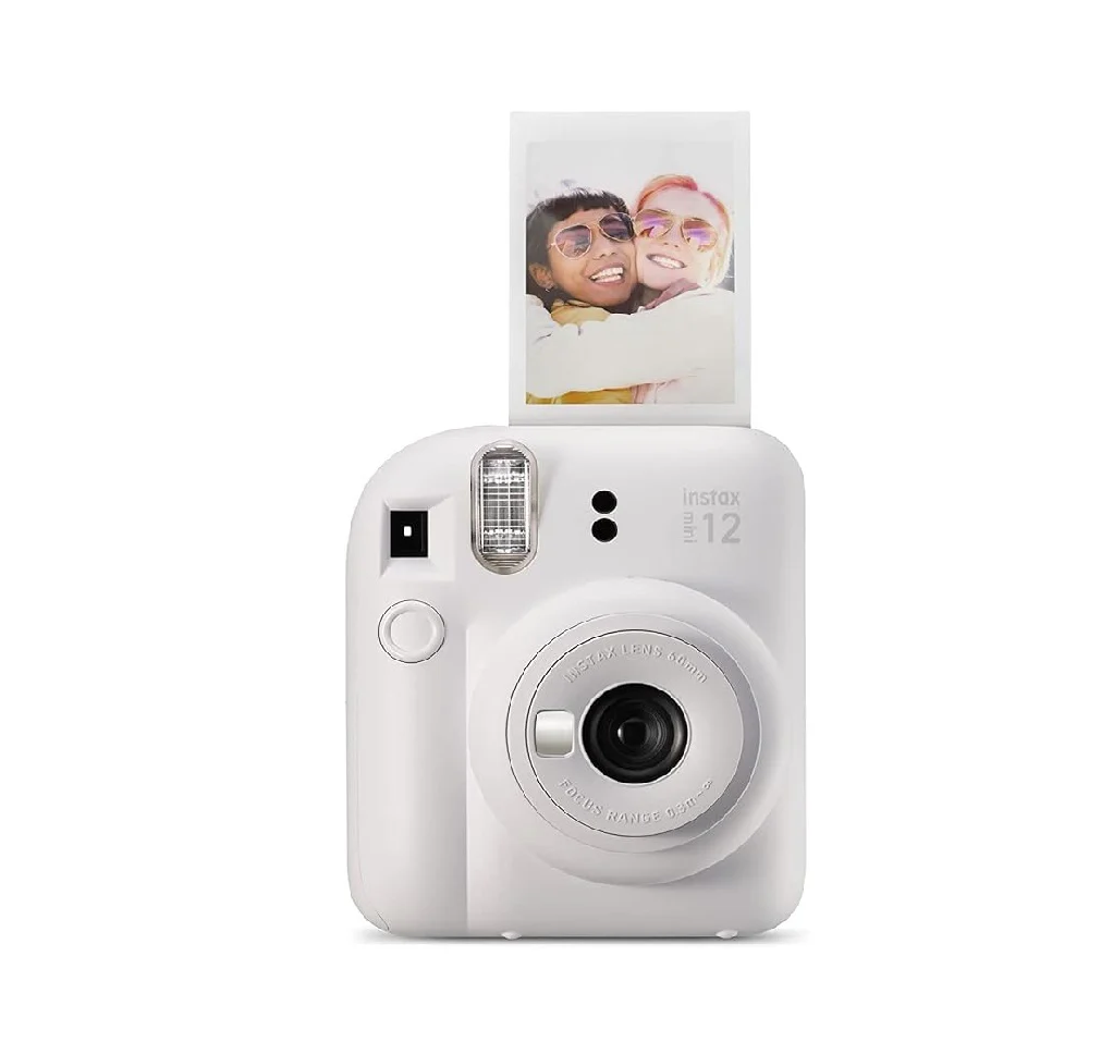 Instax Mini 12 Instant Film Camera Clay White + Pack 10 Film - Image 2