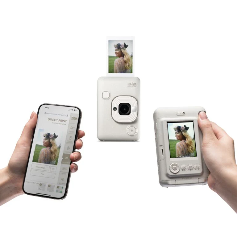 INSTAX Mini LIPLAY Hybrid Instant Camera - (Misty White) - Image 7
