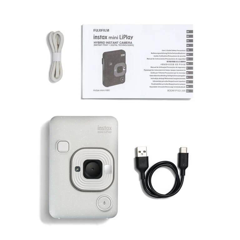 INSTAX Mini LIPLAY Hybrid Instant Camera - (Misty White) - Image 8