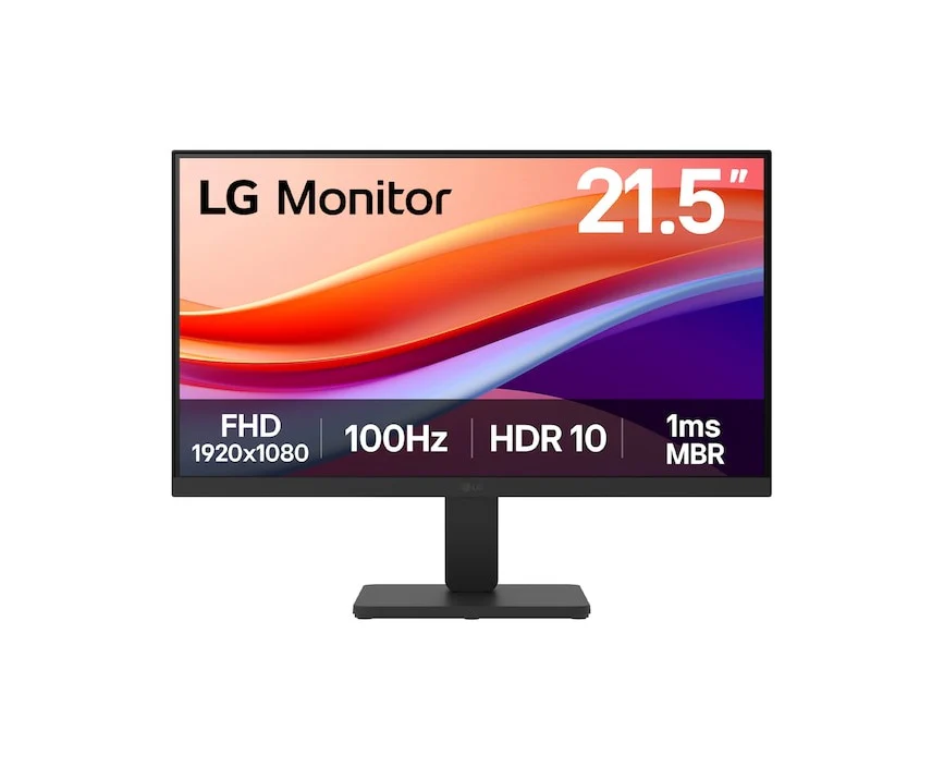 LG 21.5" Full HD monitor | 100Hz, sRGB 99% (Typ.), HDR 10, 1ms MBR