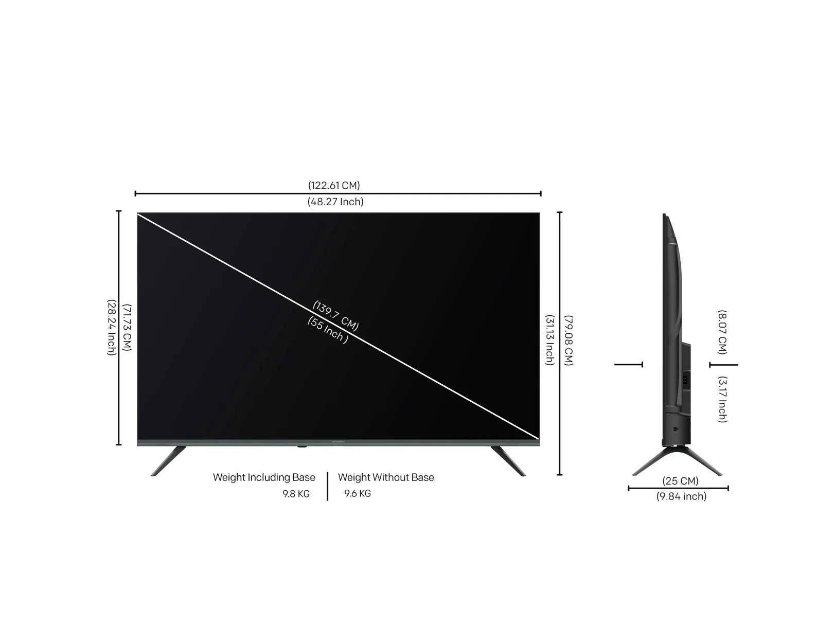 SKYWORTH 55G6500G - 55" UHD 4K LED TV (Google TV) - Image 4