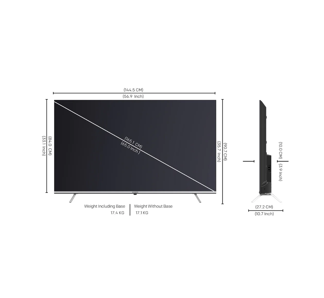 SKYWORTH 65Q6500G - 65" QLED+, 60 Hz (Google TV) - Image 2