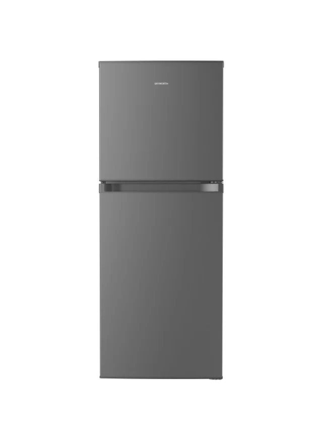 SKYWORTH SRD-265WTAPa - Double Door Refrigerator 7.7 CuFt (Ref 5.5+Freeezer 2.2 CuFt), Inverter, NO Frost, NET-219L (157L+62L) - Silver