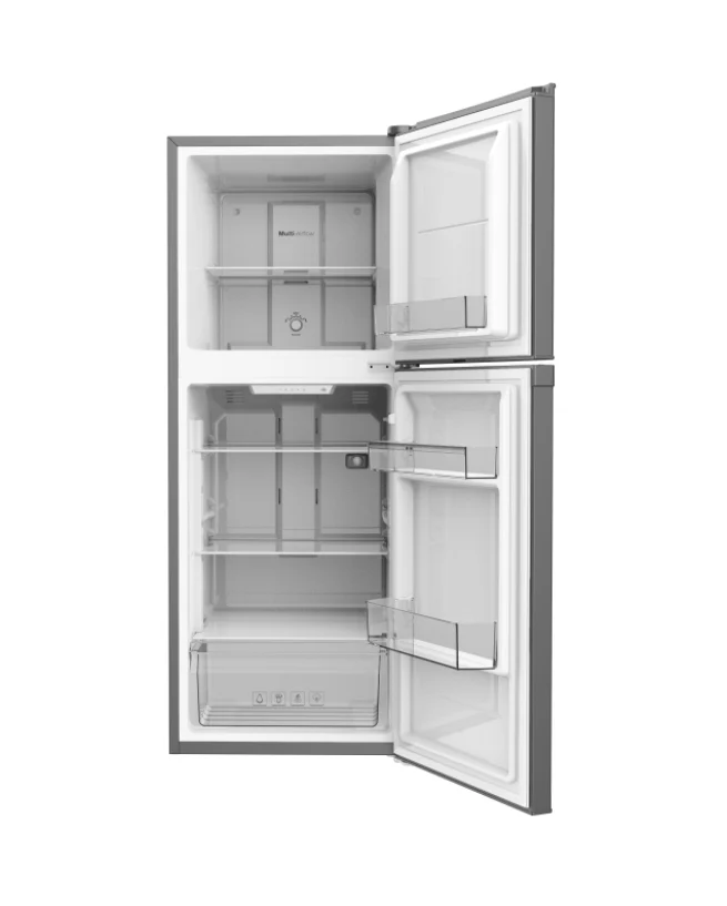 SKYWORTH SRD-265WTAPa - Double Door Refrigerator 7.7 CuFt (Ref 5.5+Freeezer 2.2 CuFt), Inverter, NO Frost, NET-219L (157L+62L) - Silver - Image 2