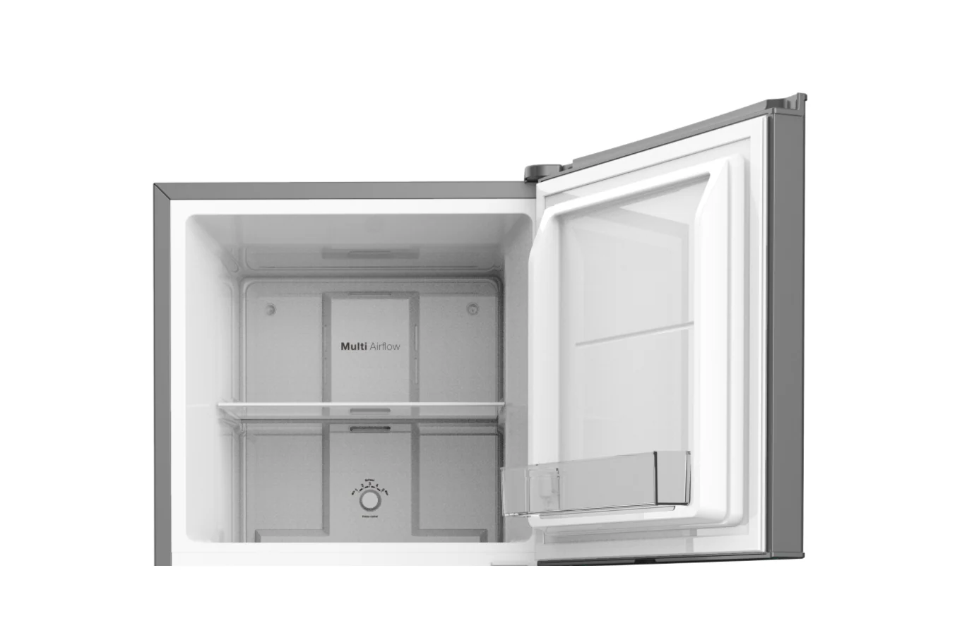 SKYWORTH SRD-265WTAPa - Double Door Refrigerator 7.7 CuFt (Ref 5.5+Freeezer 2.2 CuFt), Inverter, NO Frost, NET-219L (157L+62L) - Silver - Image 3