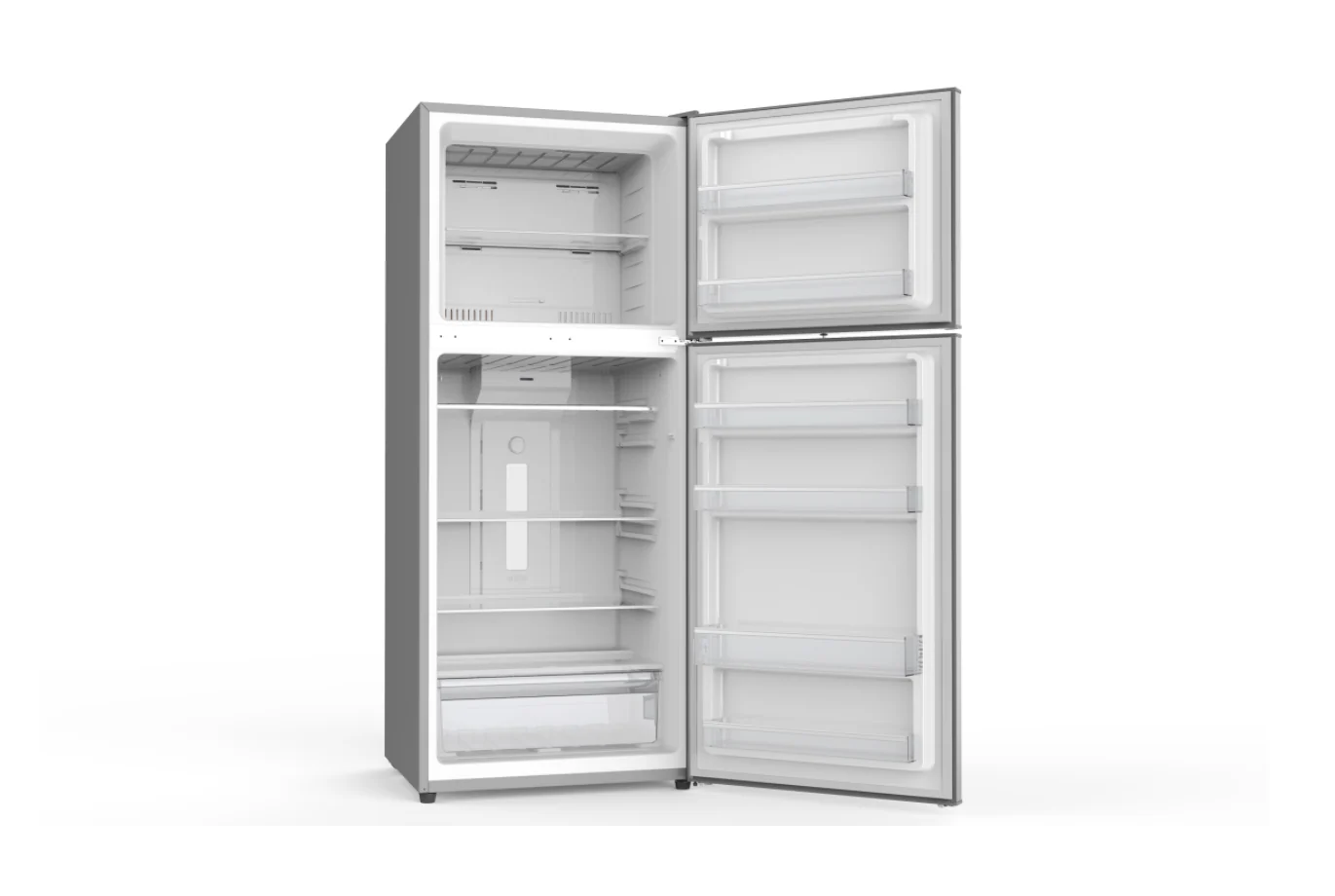 SKYWORTH SRD-495WTPa - Double Door Refrigerator 14.6 CuFt (Ref 11.2+Freeezer 3.4 CuFt), Inverter, NO Frost, NET-412L (316L+96L) - Silver - Image 2
