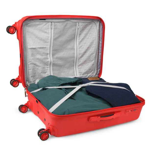 VIP CityScape Plus 8 Wheel Hard Luggage (Cabin Size) Small-55cm 2.7kg (Red) - Image 3