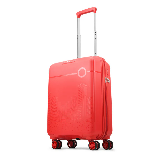 VIP CityScape Plus 8 Wheel Hard Luggage (Cabin Size) Small-55cm 2.7kg (Red) - Image 7
