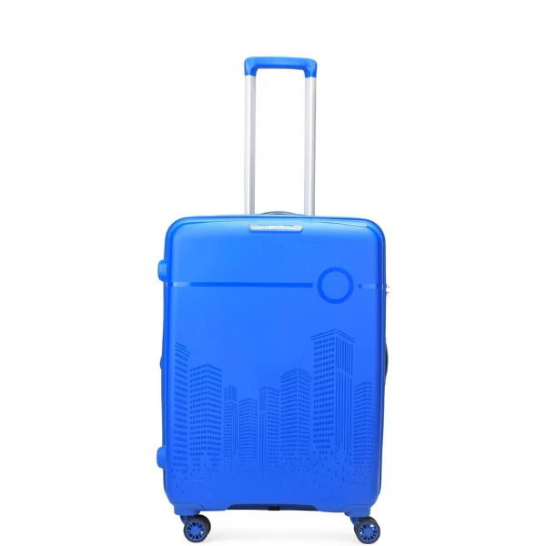 VIP CityScape Plus 8 Wheel Hard Luggage TSA Lock (Cabin Size) Small-55cm 2.7kg (Blue)