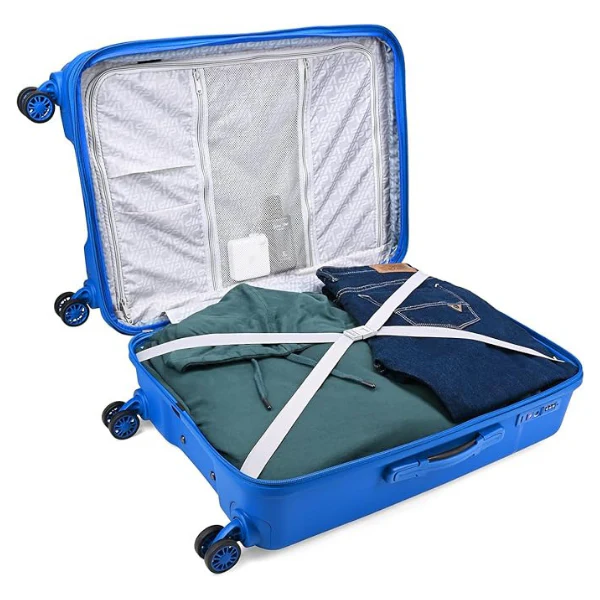 VIP CityScape Plus 8 Wheel Hard Luggage TSA Lock Large-79cm 4.2kg (Blue) - Image 2
