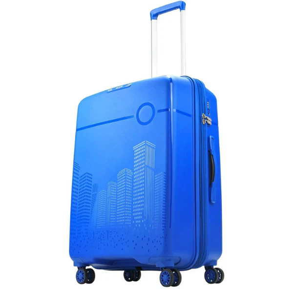 VIP CityScape Plus 8 Wheel Hard Luggage TSA Lock Large-79cm 4.2kg (Blue) - Image 3