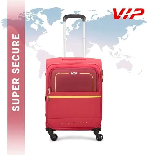 VIP EVOLVE PLUS 4Wheel, Soft Luggage , TSA, Expandable , M-69 MEDIUM (RED) - Image 3