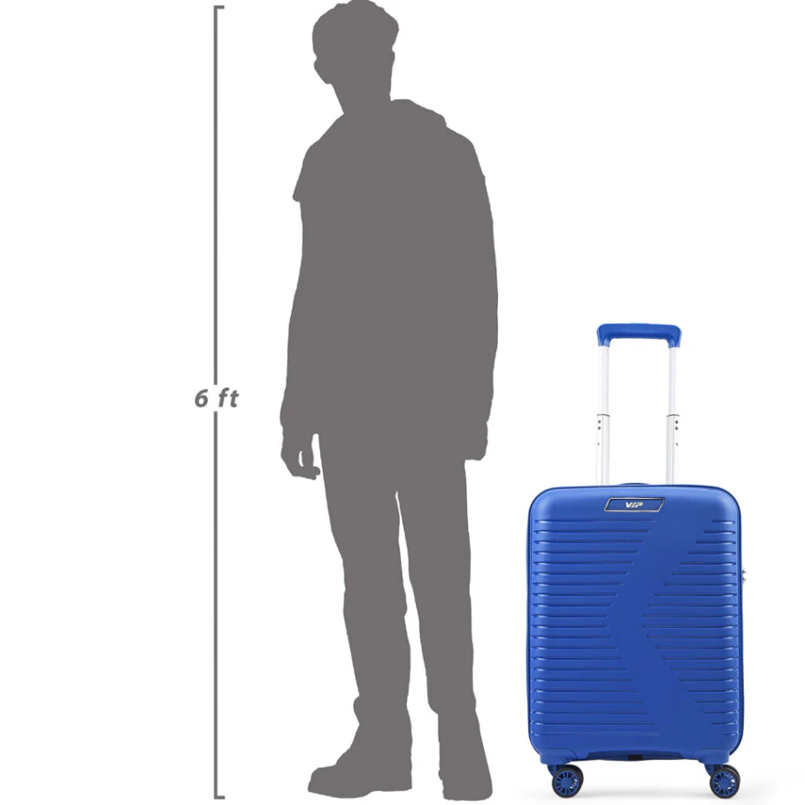 VIP Karl Plus Expandable 8 Wheel Hard Luggage TSA Lock Expandable (Cabin Size) Small-55cm 2.8kg (Blue) - Image 7