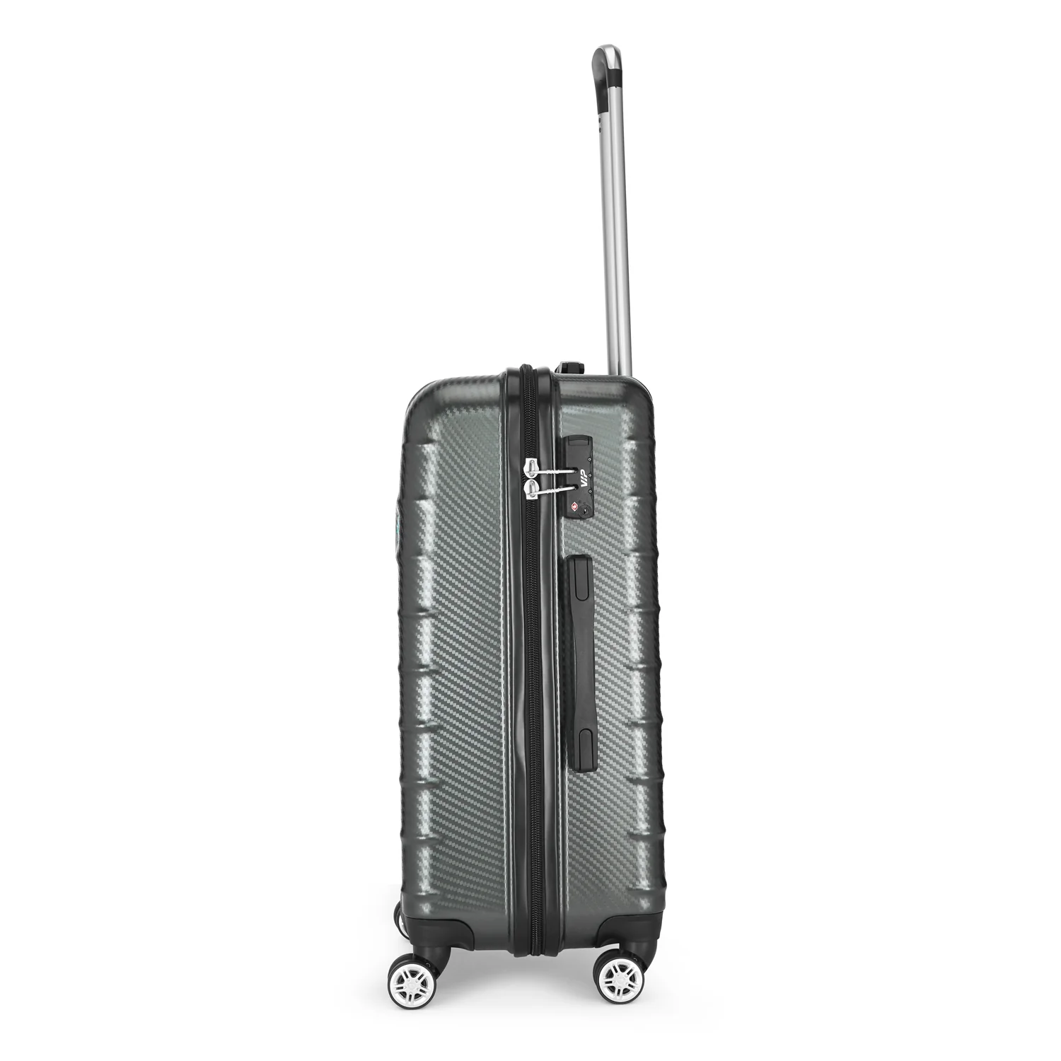 VIP LISBON 8 Wheel Hard Trolley Large 80cm 4.5kg (GREY) - Image 4