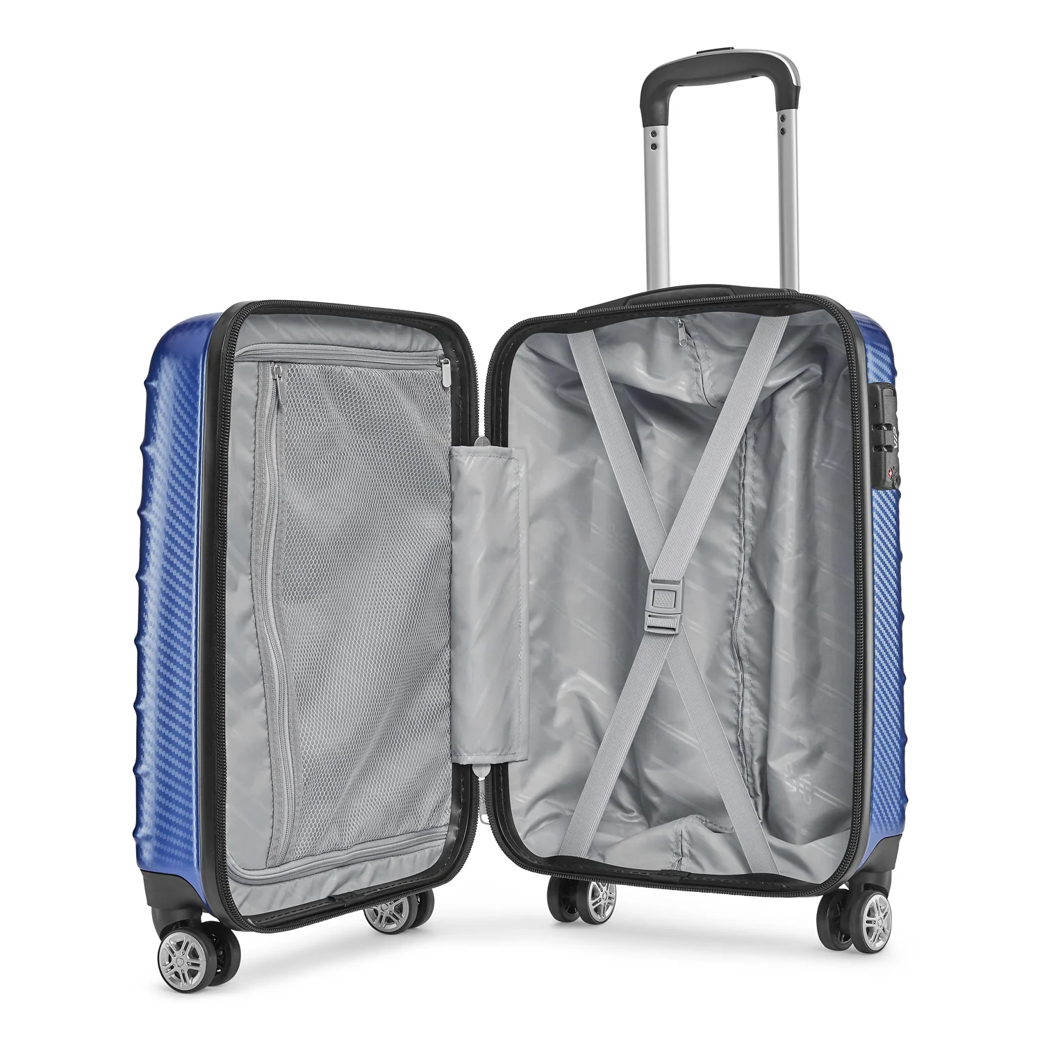 VIP LISBON 8 Wheel Hard Trolley Medium 69cm 3.7kg (Blue) - Image 5