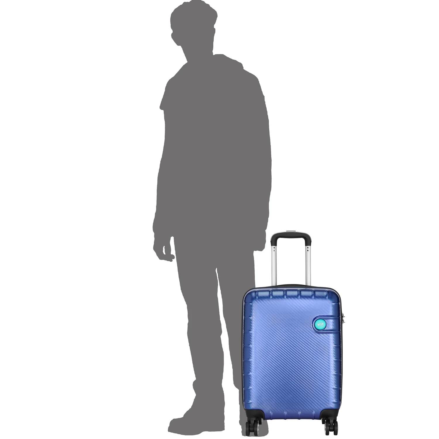 VIP LISBON 8 Wheel Hard Trolley Medium 69cm 3.7kg (Blue) - Image 6