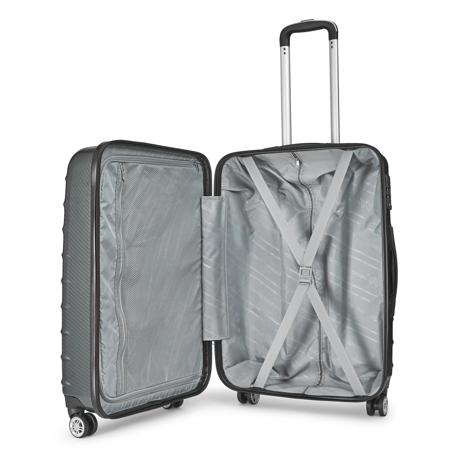 VIP LISBON 8 Wheel Hard Trolley Medium 69cm 3.7kg (GREY) - Image 5