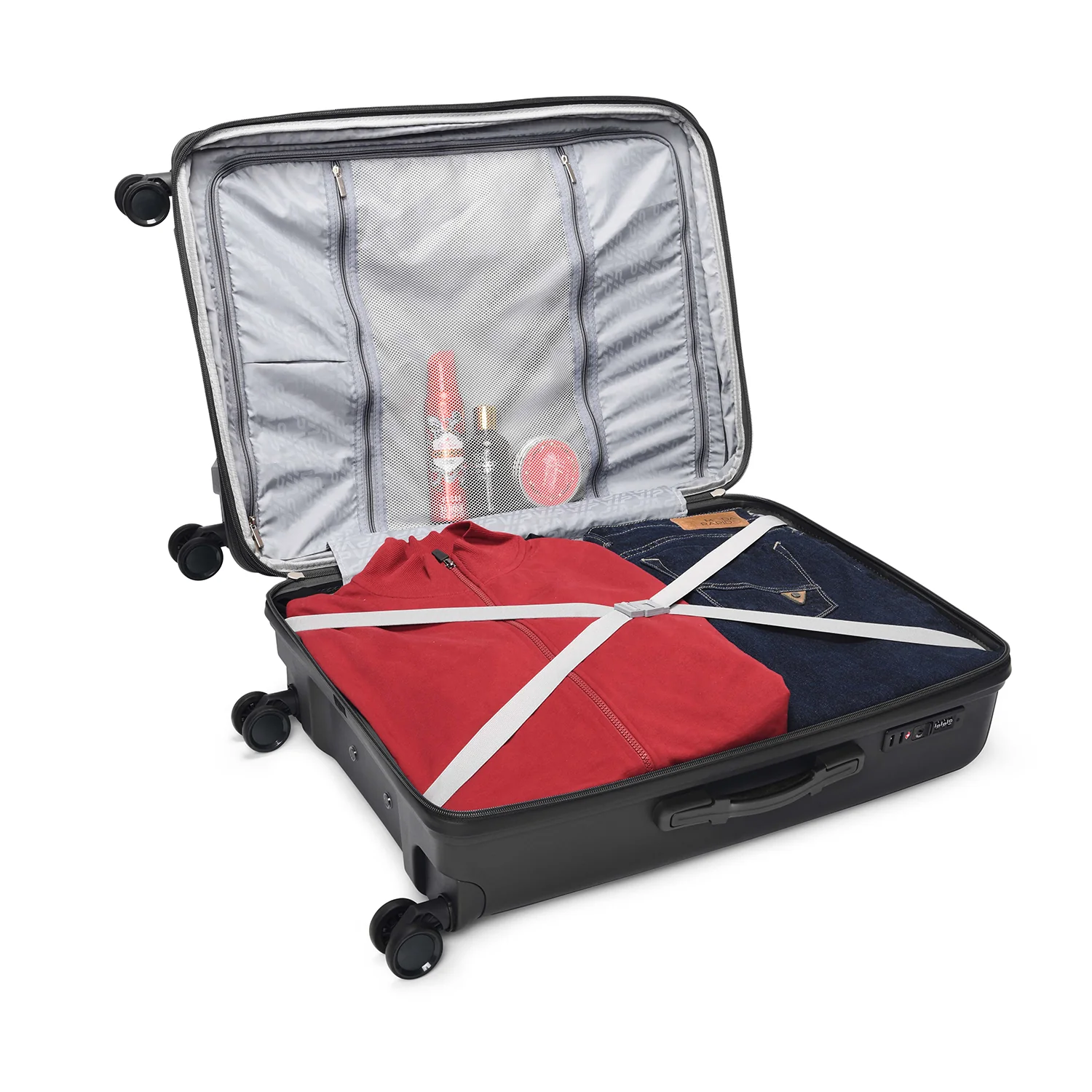 VIP Locus-Max 8 Wheel Hard Luggage TSA Lock Expandable Large-79cm 4.5kg (BLACK) - Image 5