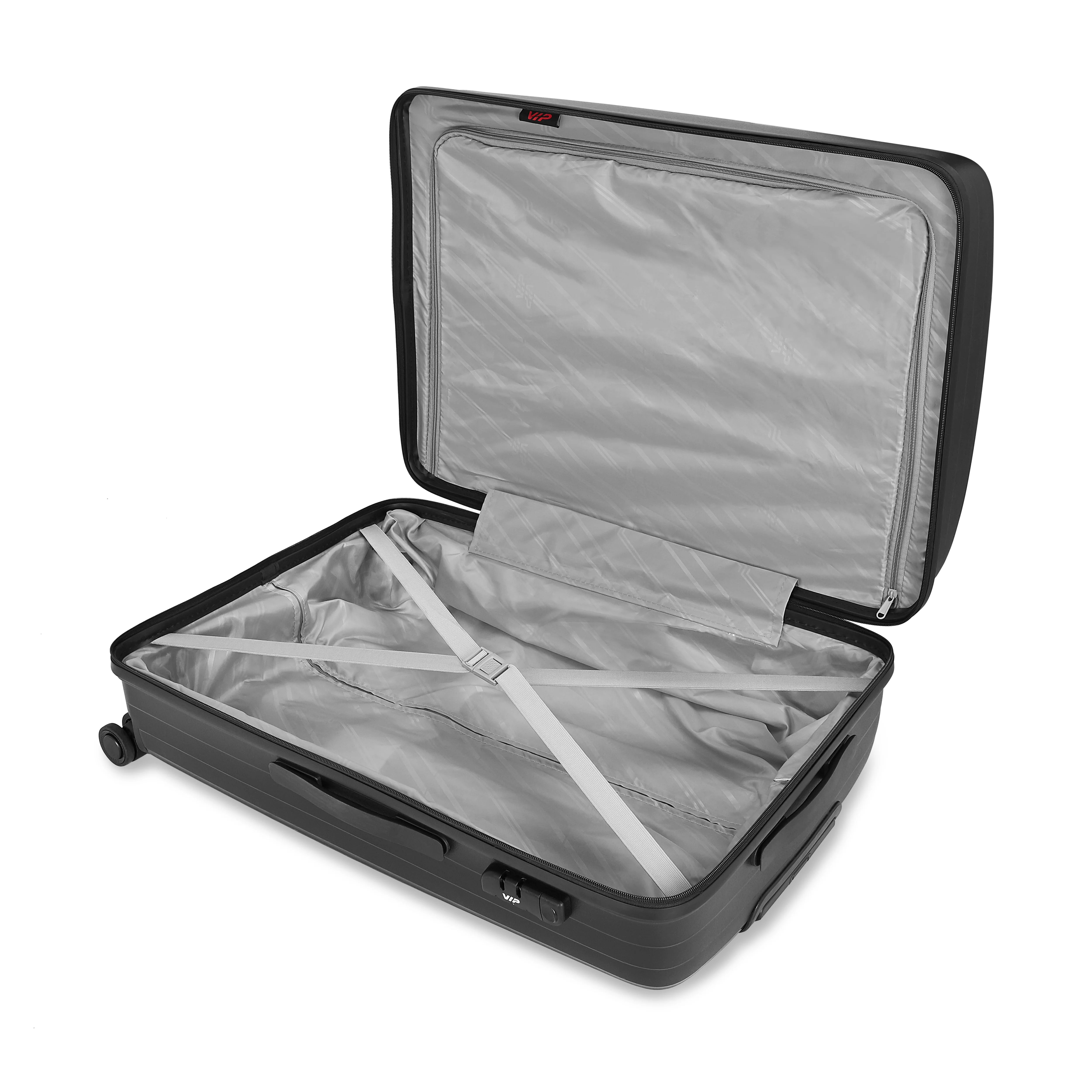 VIP QUAD 8W Hard Trolley-3PCS SET (BLACK) - Image 3