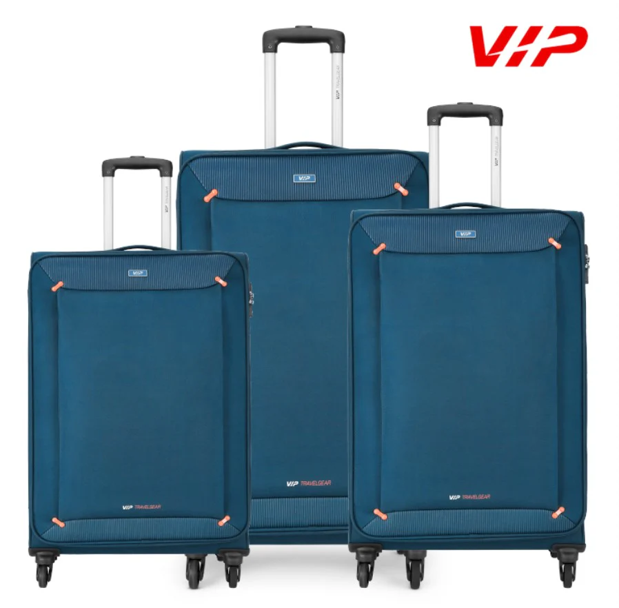VIP STAPLE PLUS 4W Soft Trolley 69cm -Medium (BLUE) - Image 6