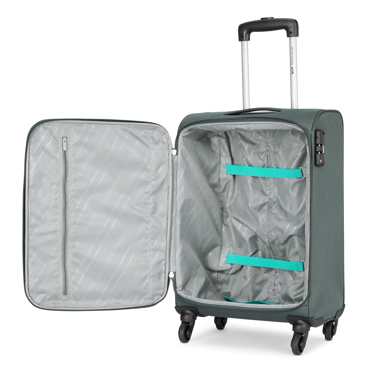 VIP STAPLE PLUS 4W Soft Trolley 69cm -Medium (Grey) - Image 5