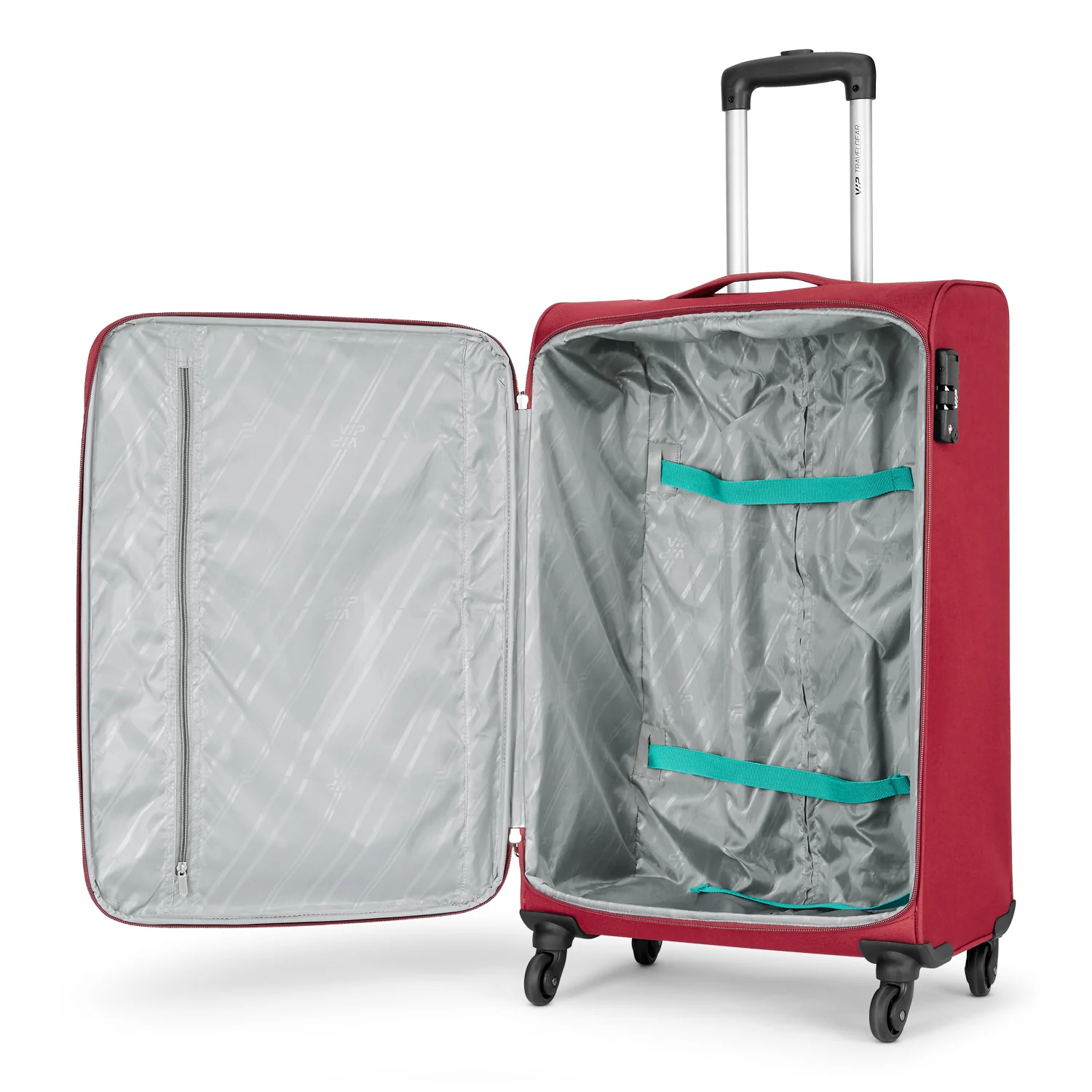 VIP STAPLE PLUS 4W Soft Trolley 69cm -Medium (RED) - Image 5