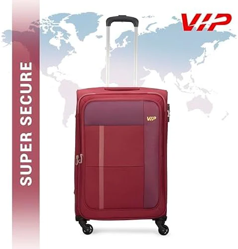 VIP TORONTO PLUS 4Wheel, Soft Luggage , TSA, Expandable , M-69-MEDIUM (RED) - Image 4